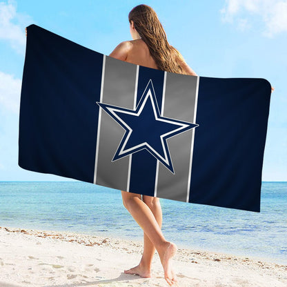 Dallas C-Cowboys Prayer Big Microfiber Beach Towels Quick Dry Towel Sand Beach Towels Pool Towel for Travel Swim Pool Yoga