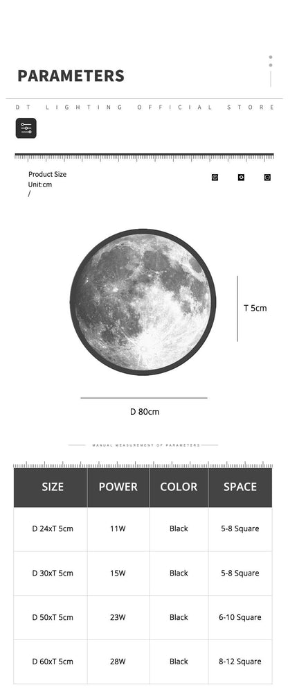 Moon Wall Lamp Living Room Background Wall Ceiling Lamp Art Bedroom Ceiling Lamp Imitating the Moon Surface Decorative Lamp