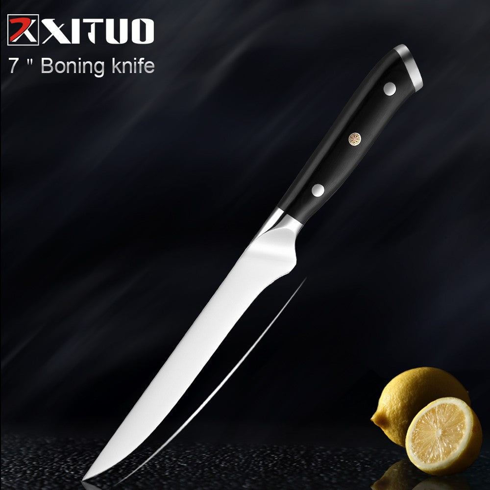 Conjunto de Facas de Cozinha XITUO Super Aço Alemão Faca do Chefe Faca Santoku Japonesa Faca Utilitária Cutelo Faca de Fatiar Descascar Nova Ferramenta de Culinária