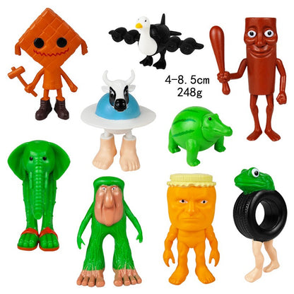 Boneco de brinquedo italiano Brainrot Tung Sahur Tralalero Tralala Figuras Bombardino Crocodilo Shimpanzini Bananini Decoração de modelo Boneca Presente