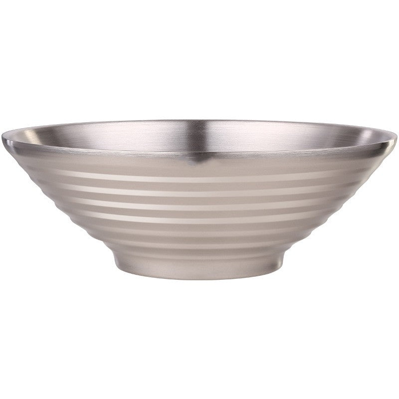 Design Estético Tigela Japonesa para Ramen de Aço Inoxidável 304 Talheres e Louças para Macarrão Isolante de Calor para o Natal e Ano Novo