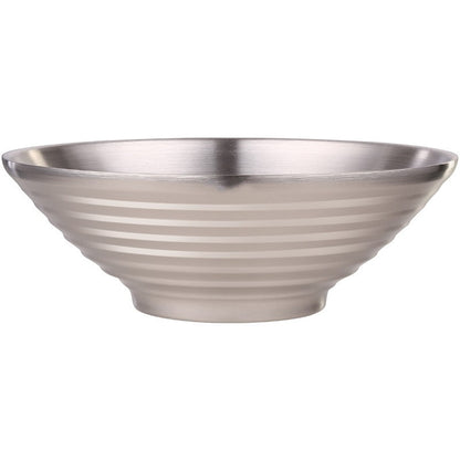 Design Estético Tigela Japonesa para Ramen de Aço Inoxidável 304 Talheres e Louças para Macarrão Isolante de Calor para o Natal e Ano Novo