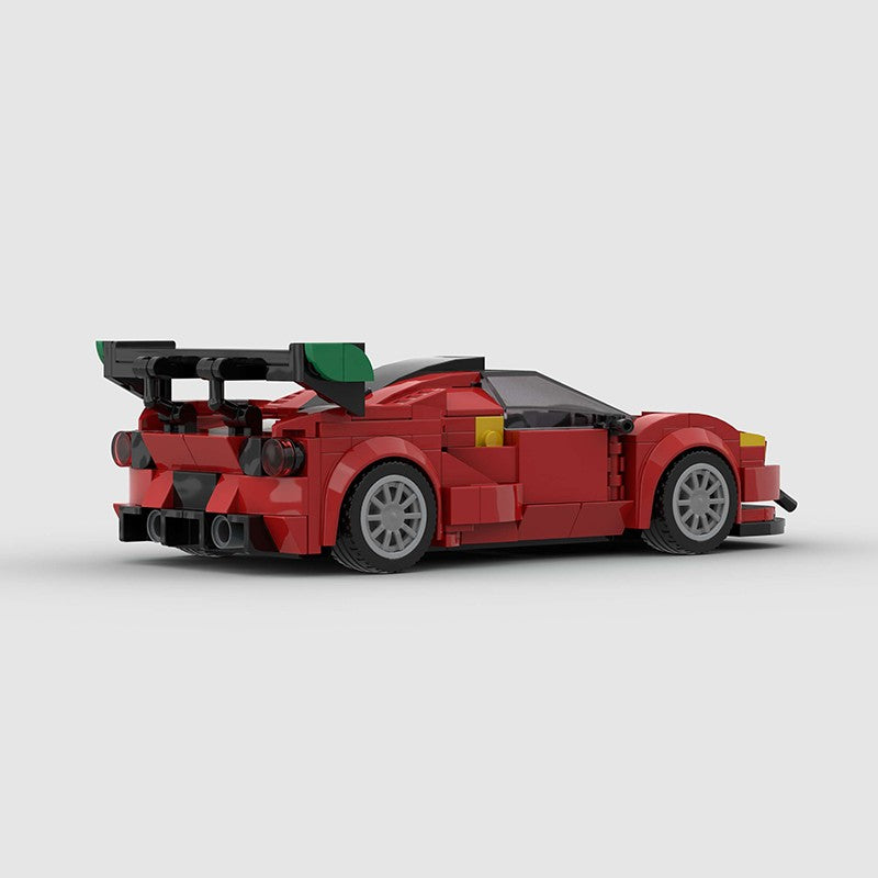 MOC Carro Esportivo de Corrida Veículo Cidade Speed Racer Modelo Técnico Blocos de Construção Tijolos Supercarro F1 Brinquedos Infantis Presentes para Meninos NSX
