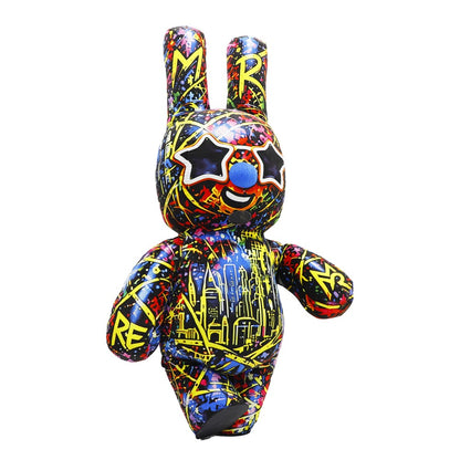 SAYGO New Camo Violent Bear Rabbit Inflatable Costume Mascot Parade Adult Cosplay Halloween Birthday Party Event Plush Set