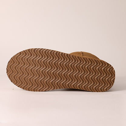 Comwarm Winter Snow Boots For Women Thick Bottom Plush Fluffy Snow Boots Comfort House Fur Boots Non-Slip Platform Cotton Shoes