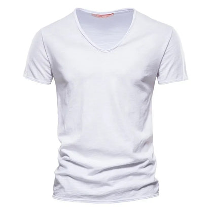 100% Cotton Men T-shirt Casual Soft Fitness Summer Thin T-shirts Men's Home Clothes O-Neck Short Sleeve Soild T Shirt for Men