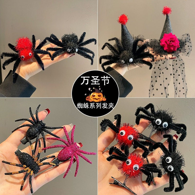Halloween Hair Pins Party Hair Accessories Spider Hairband Halloween Decorations 2026 Day of The Dead Party Favors Gifts