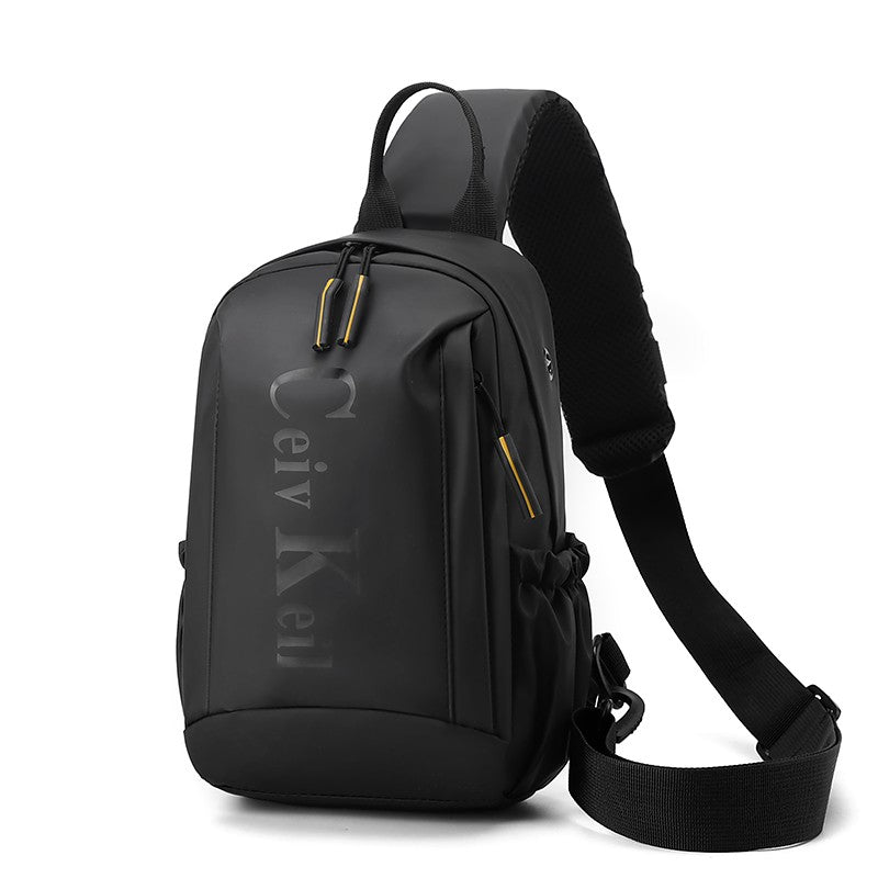 Men's Stylish Chest Pack Convertible Outdoor/Daily Messenger Bag Multi-Position Shoulder Strap  Waterproof Design