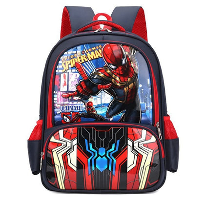 Mochila Infantil Nova Disney  Minibolsa Escolar Meninas e Meninos Linda Bolsa de Ombro Desenho Animado Homem-Aranha Mochila Infantil
