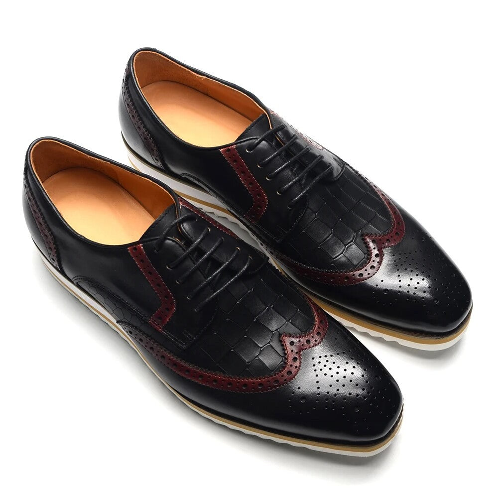 Handmade men shoes luxury brand high quality Genuine Leather dress shoes Man Fashion Formal Office Oxford Male Footwear Social