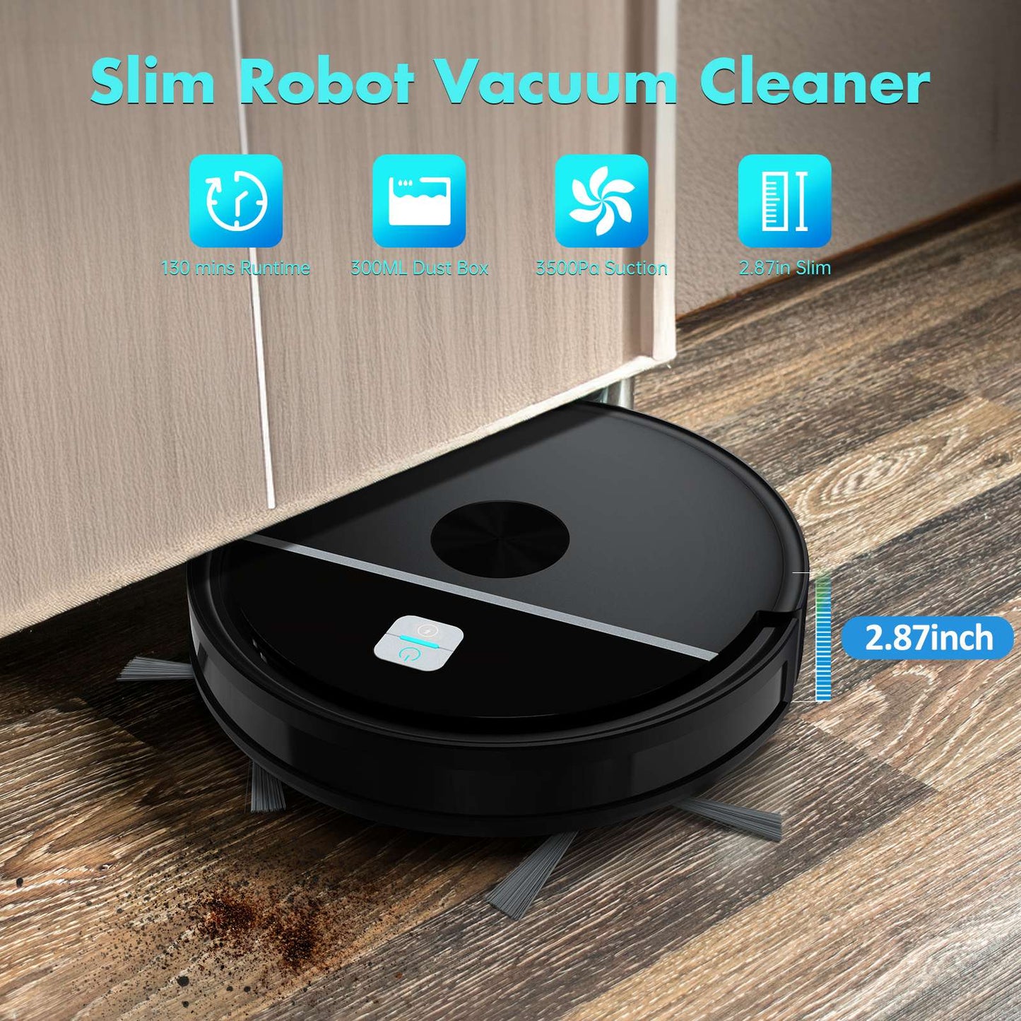 OMESER NEW 5000Pa/120mins Vacuum Cleaner Robot  Automatic Charging,Home Appliance,For Sweeping Mopping Smart Home Clean