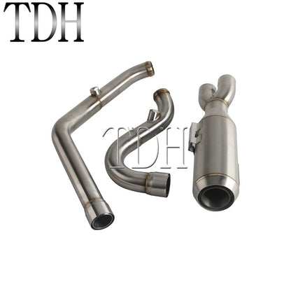 17-25 SC Project Exhaust System Kit Slip On Line 2-into-1 Full Complete Muffler For Harley Touring CVO Road Street Electra Glide