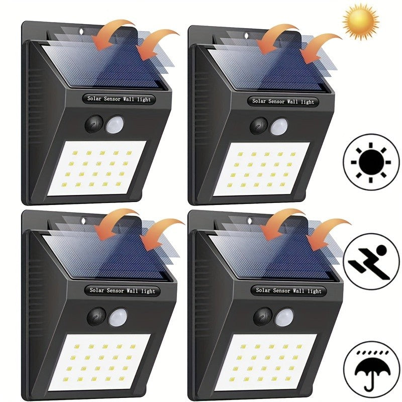 Wall Lights Outdoor 1 Pc 20 LED Solar Lamp PIR Motion Sensor Solar Powered Sunlight Street Light for Garden Decoration