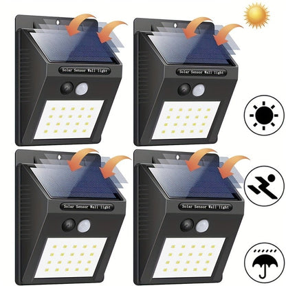 Wall Lights Outdoor 1 Pc 20 LED Solar Lamp PIR Motion Sensor Solar Powered Sunlight Street Light for Garden Decoration