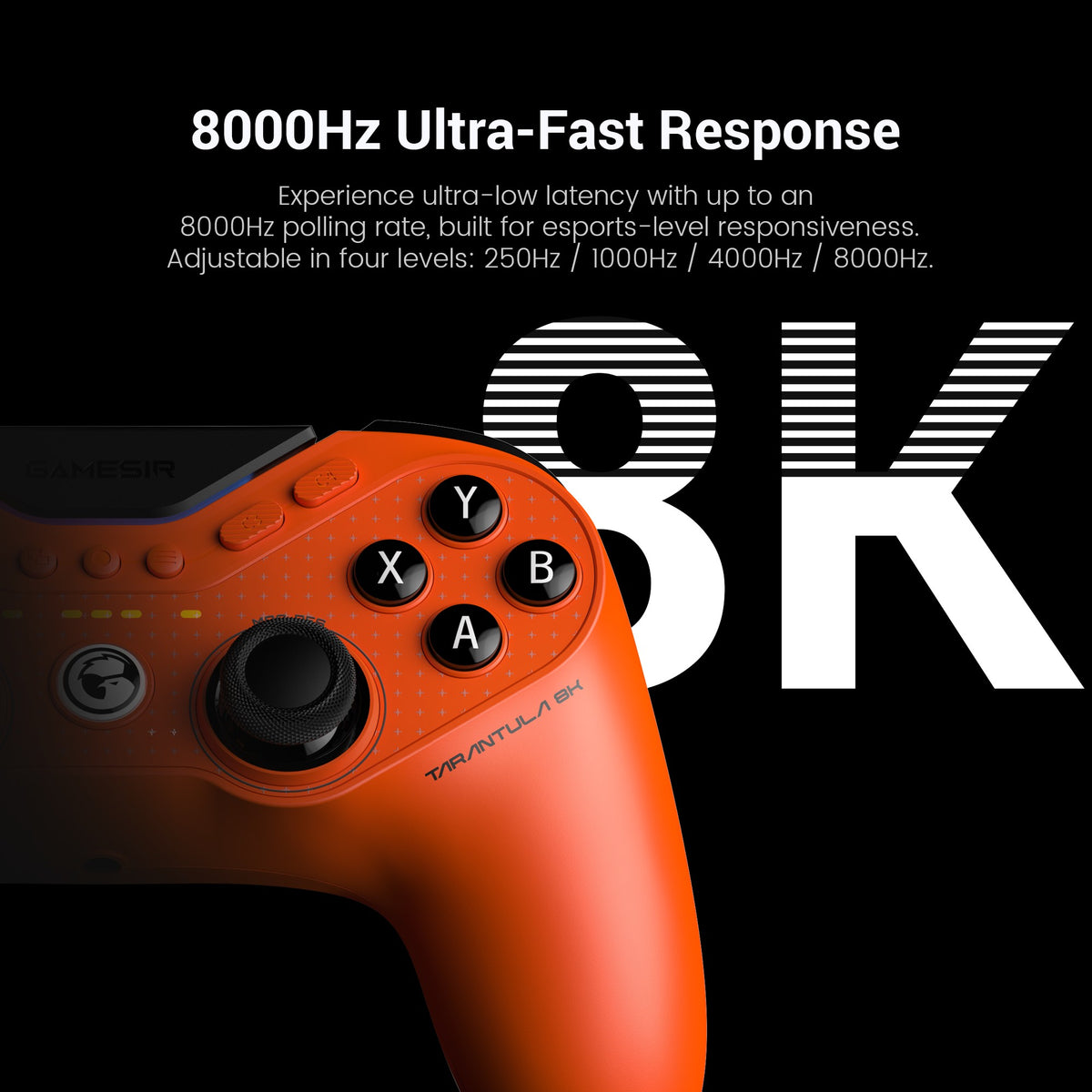 GameSir T3 CE Tarantula 8k Wired Controller Custom TMR Joystick Omron Micro Switches for Steam Switch Android PC Gamepad
