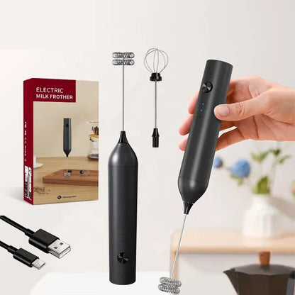 Batedor Poderoso de Cozinha Espumador de Leite Portátil para Lattes, Misturador de Bebidas Elétrico, Recarregável, Batedor de Ovos