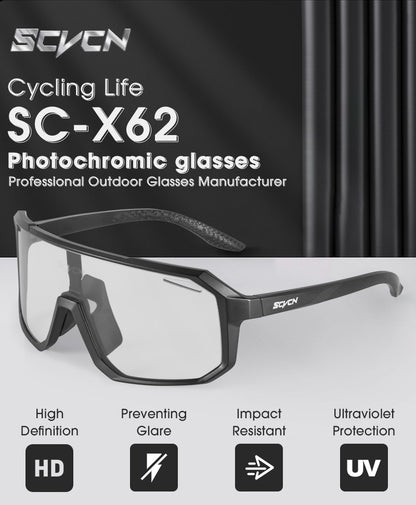 Óculos de Ciclismo Fotocromáticos Masculino Feminino Bicicleta de Montanha Óculos de Sol de Estrada Novo Ciclismo Esportes ao Ar Livre Óculos de Caminhada