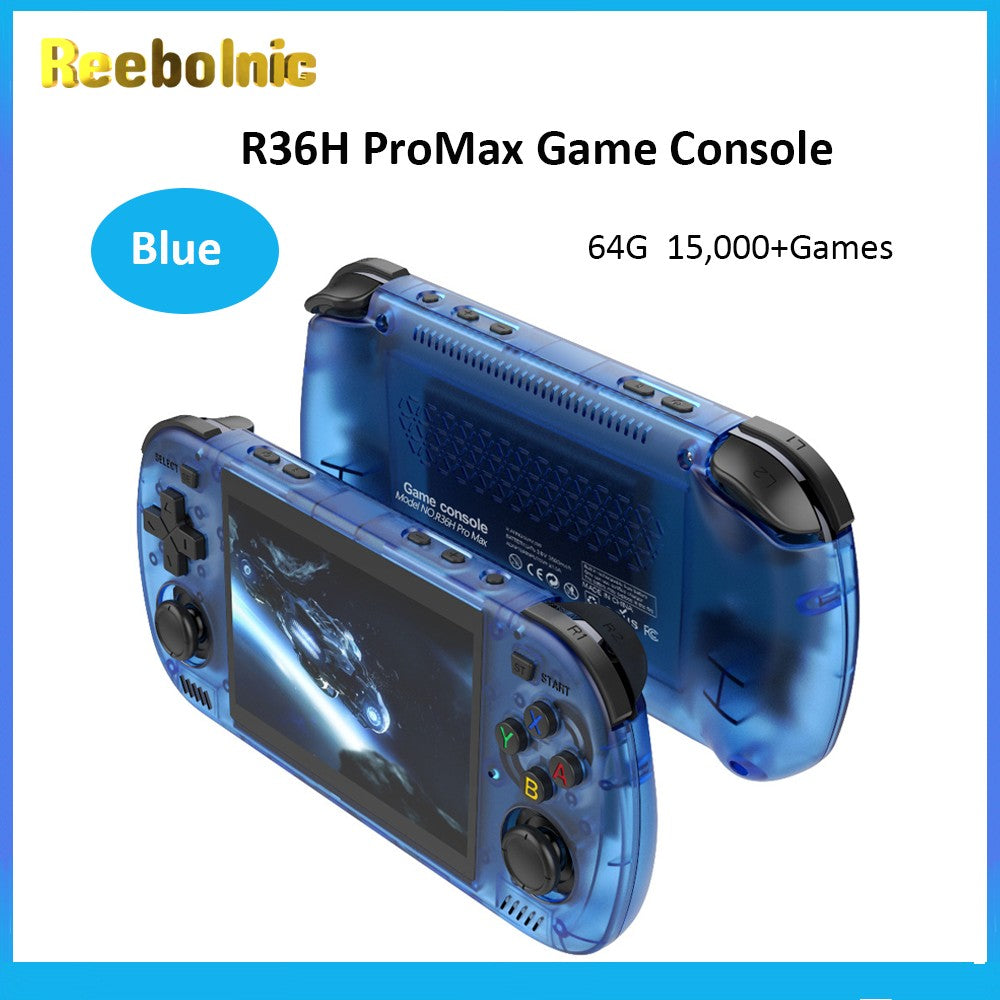 Reebolnic R36H ProMax Handheld Game Console 4.2Inch OCA Screen RK3326 Cortex A35 Arkos2.0 Retro Video Game Console Simulators