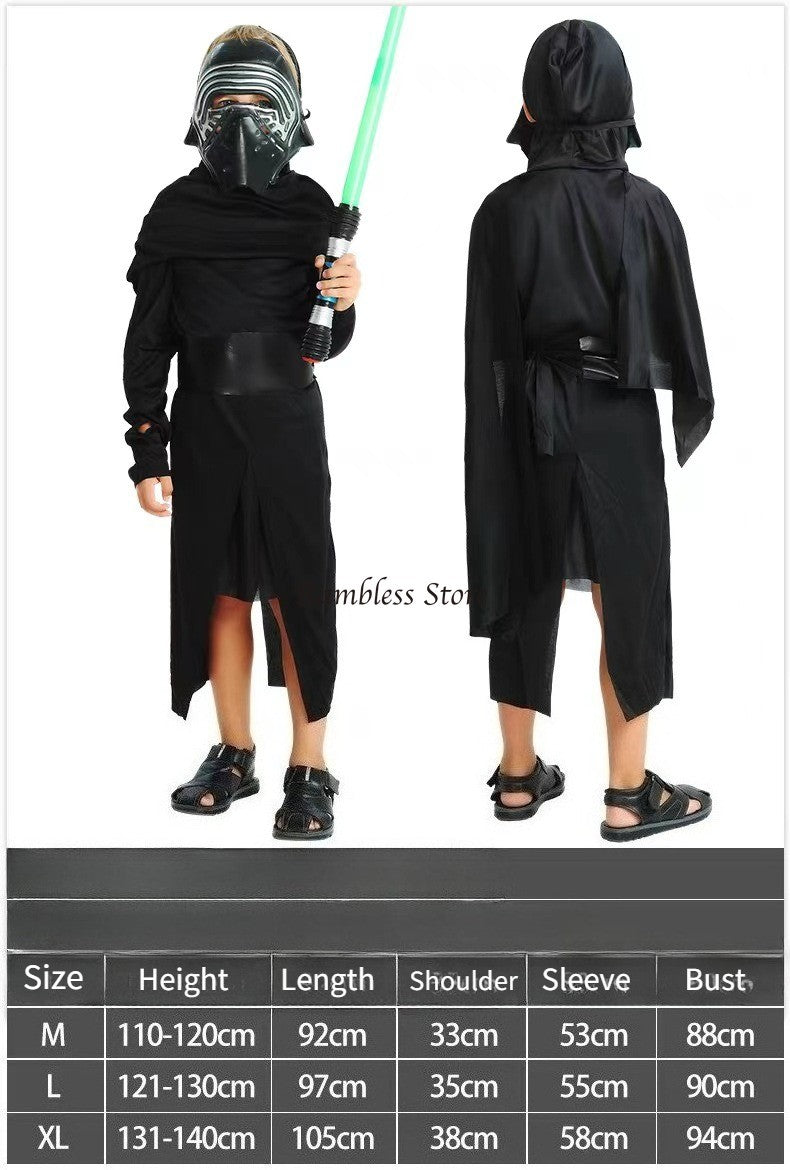 Halloween Cosplay Costumes Force Awaken Boy's Episode Deluxe Kilo Movie COS Sets with Mask Party New Year Kylo Ren Ben Solo Cos