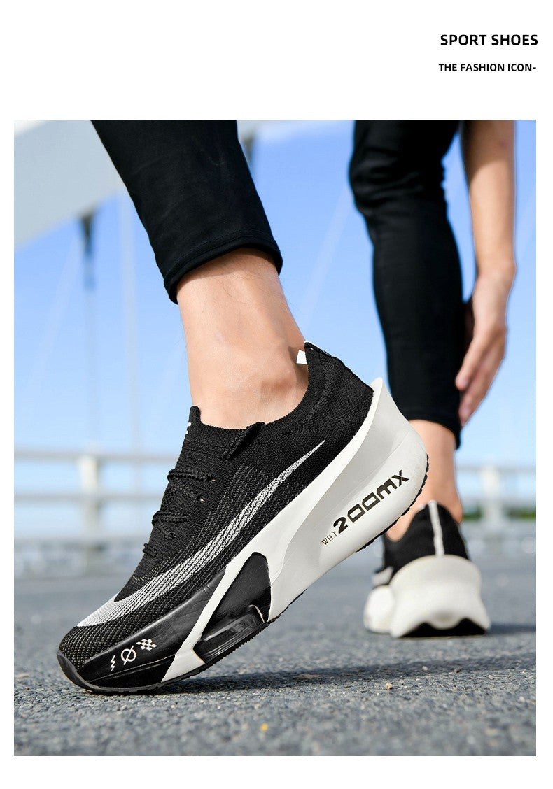 Casual Sneakers Air Cushion Running Shoes Jogging Marathon Men Sports Breathable Lightweight Comfortable Nonskid Leisure Sneaker