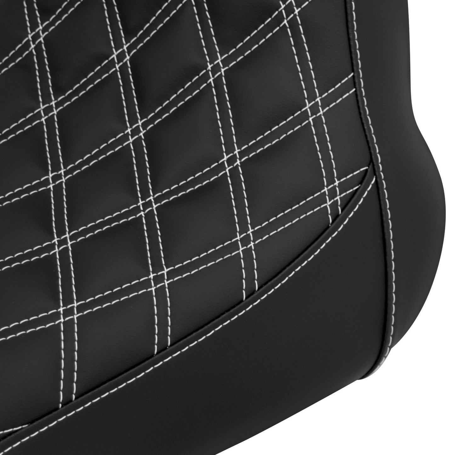 Banco Solo Low Profile Para Piloto De Motocicleta Com Almofada Diamante Para Harley Softail Fatboy Breakout FLSTF FXBRS 2018-2021 2022 2023 Preto