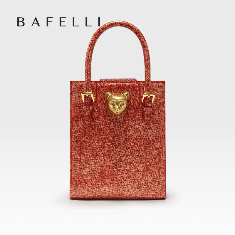 BAFELLI 2025 NEW WOMEN'S HANDBAG CAT LUXURY BRAND DESIGNER ORIGINAL STYLE TRENDING SHOULDER CASUAL BAGS MINI TOTE CROSSBODY