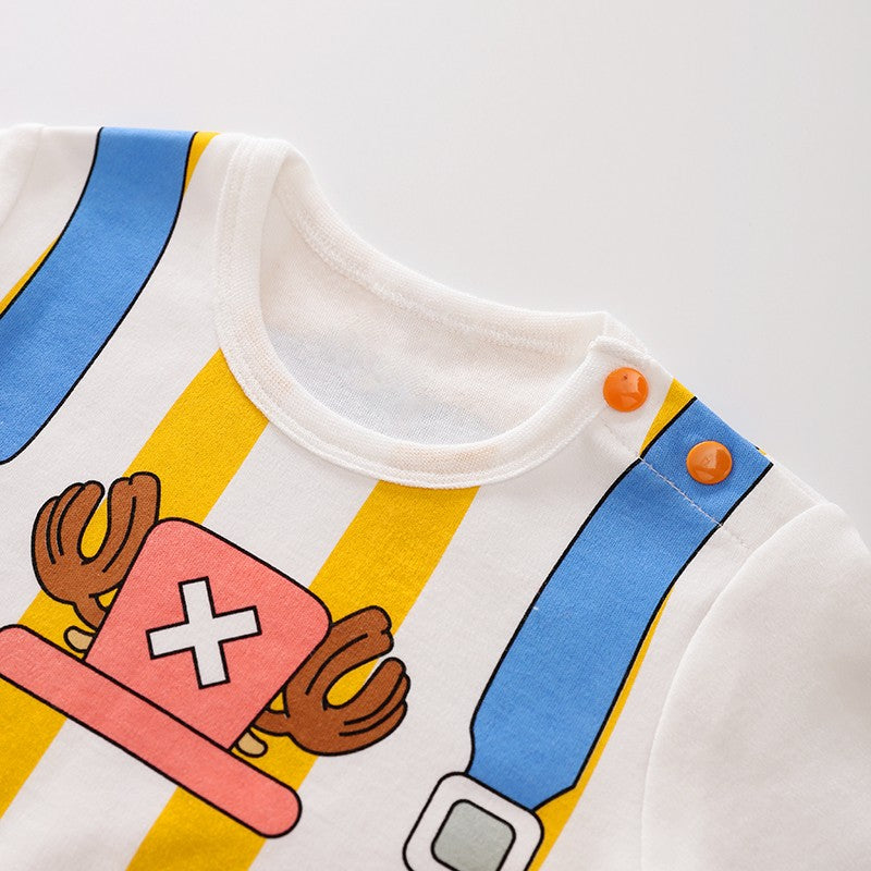 Spring And Autumn Newborn Anime Style Role Play Cotton Comfortable Soft Girl Boys 0-18m Long Sleeved Baby Bodysuit