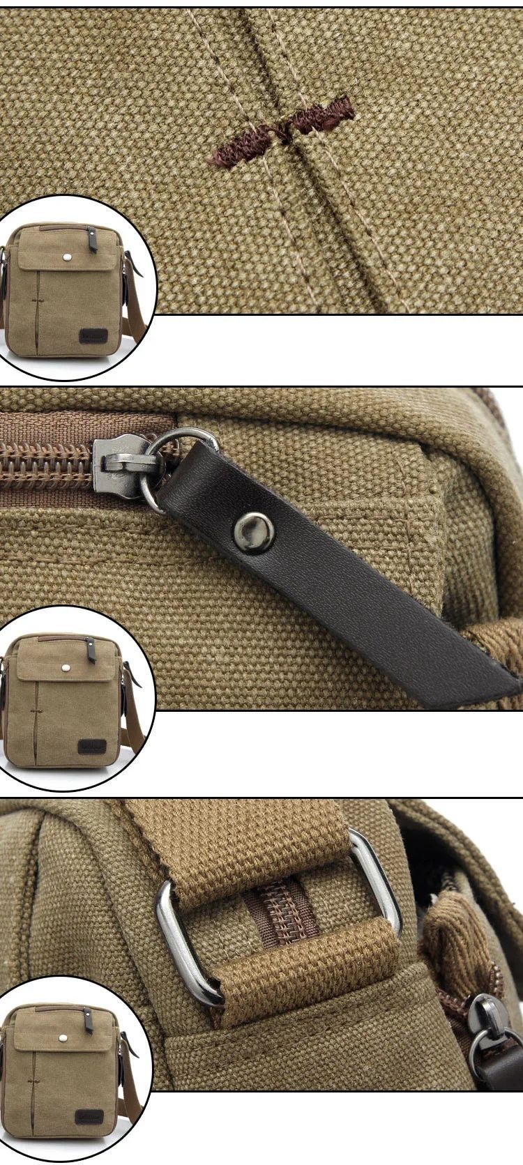 2024 men's bags Canvas bag fashion men messenger bags high quality brand bolsa feminina shoulder bags Shoulder strap handbags