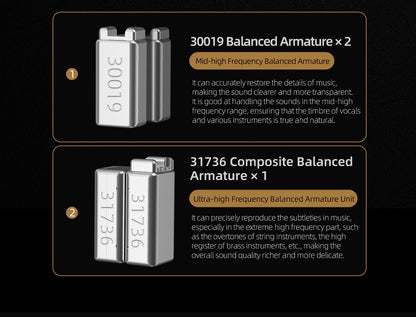 KZ ZA12 Hybrid dynamic balanced armature IEM earphones HiFi Bass wired headphone Noise Cancelling Earbuds in ear Monitor Headset