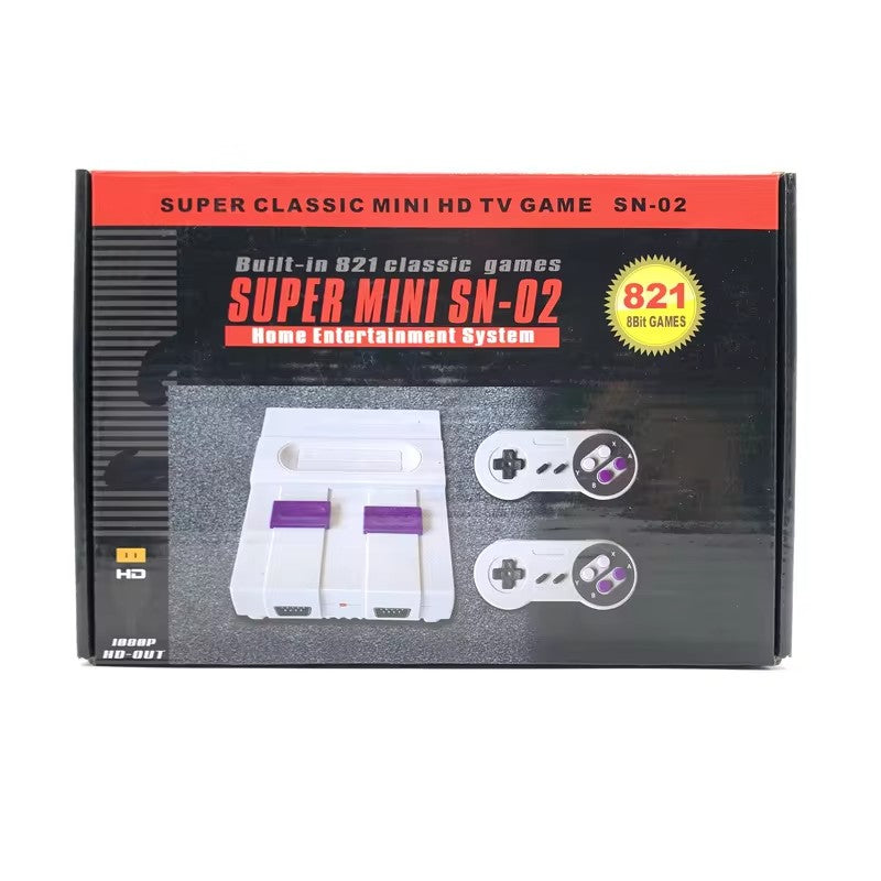 Games Retro Mini TV Video Game Console With 821 Built-in Games For Snes Two Gamepads AV Out