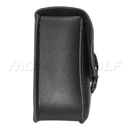 Universal Accessories Triangle Synthetic Leather Motorcycle Side Saddle Bag for Cafe Racer ATV For Harley Sportster XL 883/1200