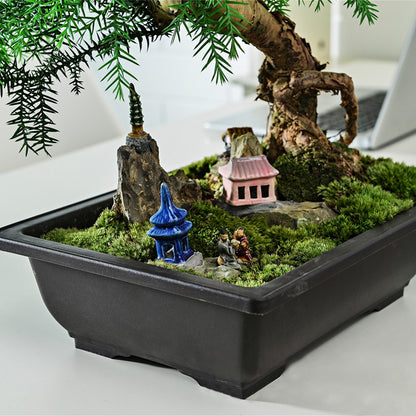 Vasos de Flores Retangulares de Argila Roxa Imitando Vasos para Plantas de Jardim ao Ar Livre Paisagismo Bonsai macetas para plantas