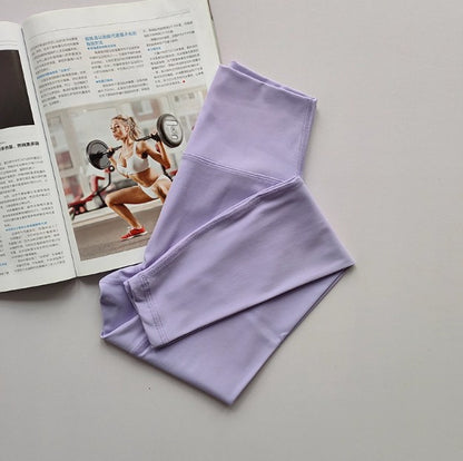 Women's High Waist Yoga Pants, Booty Lifting Workout Leggings with Naked Feel, Quick Dry Fitness Tights for Gym & Running