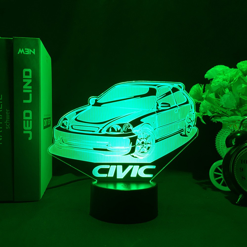Sports Car 3d Illusion Lamp for Kids Bedroom Decor Nightlight Touch Sensor Atmosphere Birthday Gift Supercar Led Night Light