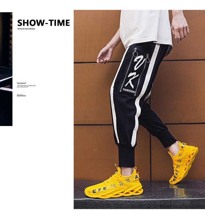 Tênis Masculino YRZL Calçados Masculinos Tênis Designer de Luxo Sapatos Masculinos Casuais Plataforma Antiderrapante Tênis de Corrida Masculino