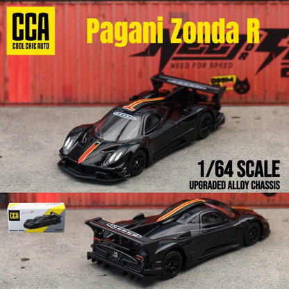 Miniatura Pagani Zonda R 1/64 CCA MSZ 1:64 Carrinho de Brinquedo Veículo Diecast Rodas Livres Coleção Adequado para Presente Hot Wheels Criança