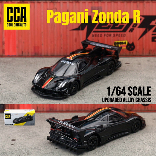 Miniatura Pagani Zonda R 1/64 CCA MSZ 1:64 Carrinho de Brinquedo Veículo Diecast Rodas Livres Coleção Adequado para Presente Hot Wheels Criança