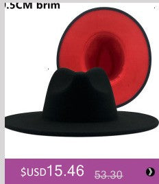 free shipping 2022 new Fashion men fedoras women's fashion jazz hat summer spring black woolen blend cap outdoor casual hat X XL