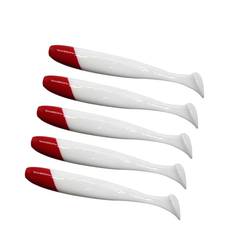 Nova isca macia de silicone 10-1PC, swimbaits, minhoca artificial, isca macia, wobblers de peixe, isca de pesca de carpa baixo, cauda em T 5.5/7/9cm