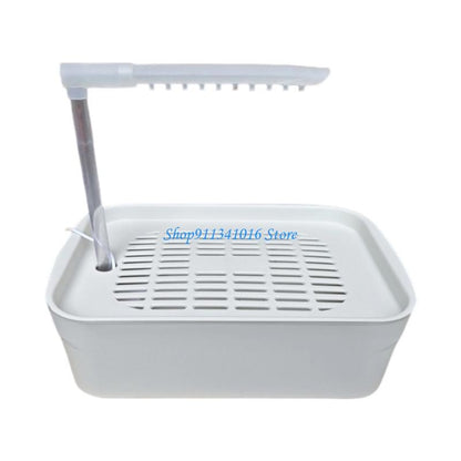 Banhadeira Elétrica para Pássaros 4X7B com Alimentação USB, Bacia de Banho para Papagaios, Para Cuidados de Aves em Casa com Controle Fácil do Fluxo de Água