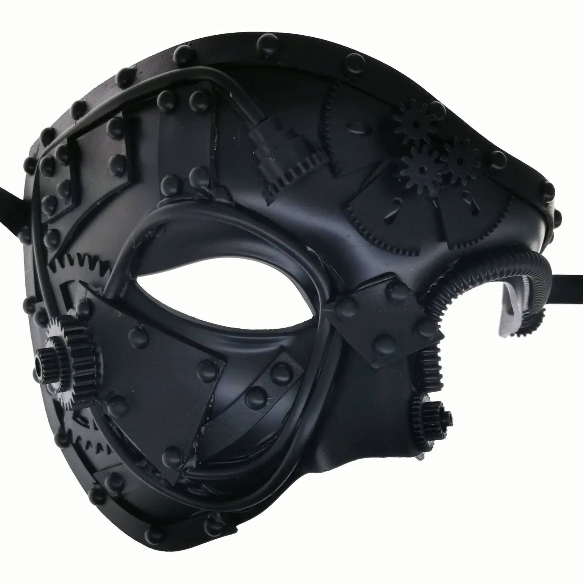 Steampunk Mask, Masquerade Role-Playing Mask, Halloween Gear Vintage Mechanical Style Mask
