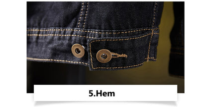 Winter Men's Denim Jackets Fashion Men Retro Streetwear Punk Motorcycle Cowboy Coats Man Lapel Fleece Warm Jean Jacket Clothing