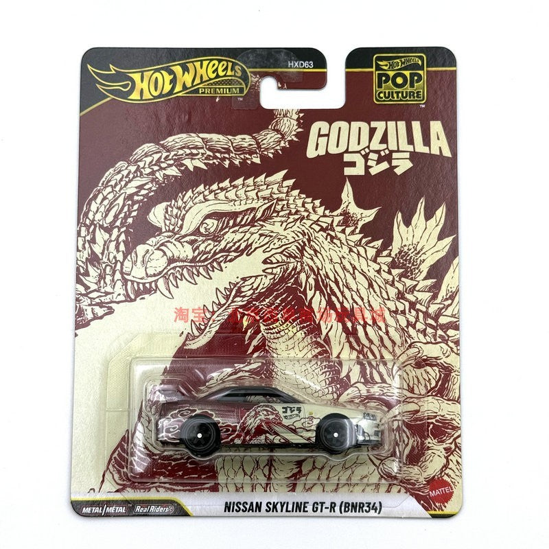 Hot Wheels Autêntico Entertainment Culture Series 1/64 Nissan Skyline Stranger Things BMW Modelos de Carro em Liga Fundida Brinquedos Presentes em Estoque