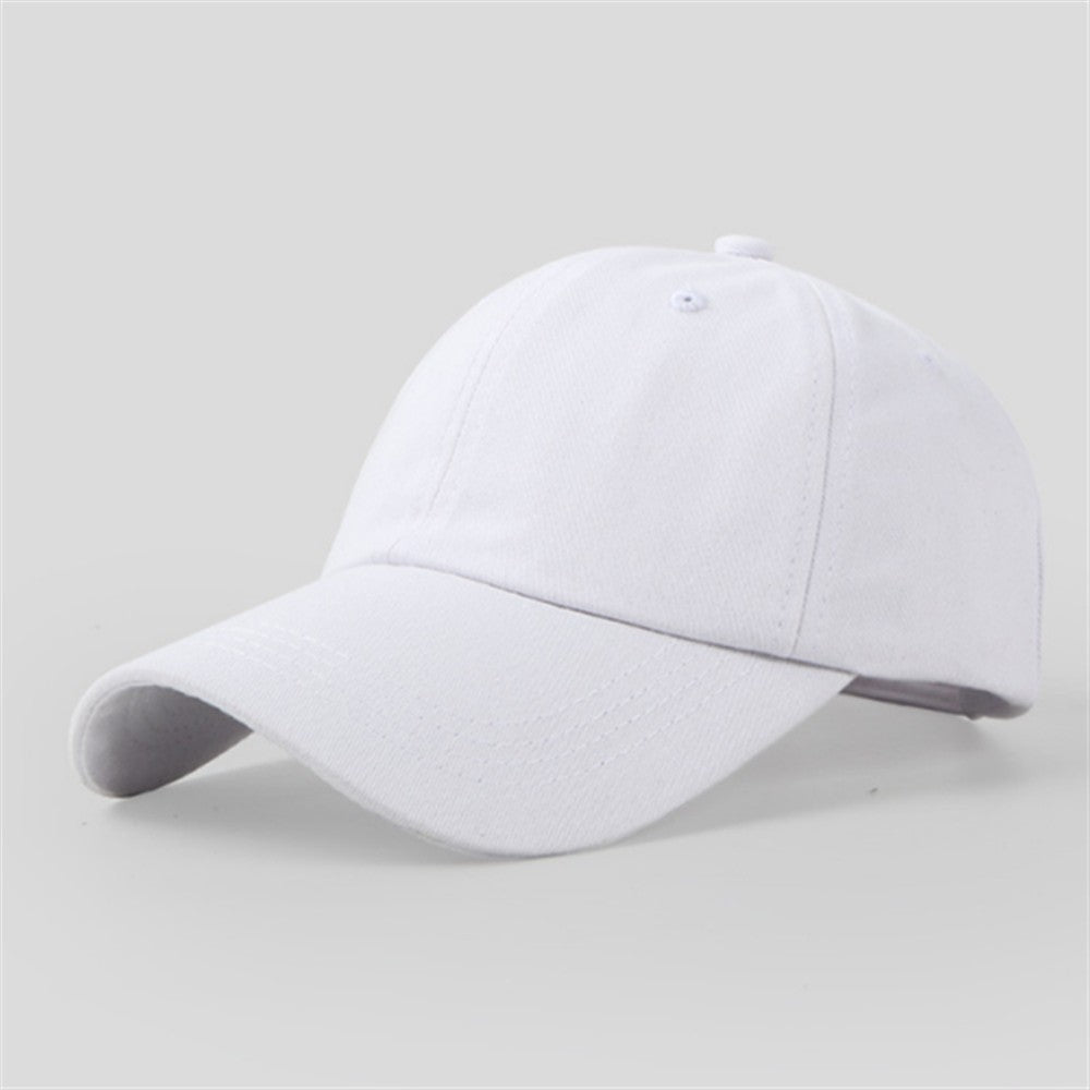 Casual Baseball Cap for Men Women Solid Color Cotton Hat Fashion Simple Black Pink White Wine Red Navy Blue