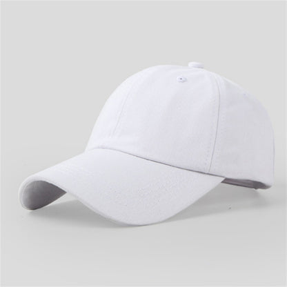 Casual Baseball Cap for Men Women Solid Color Cotton Hat Fashion Simple Black Pink White Wine Red Navy Blue