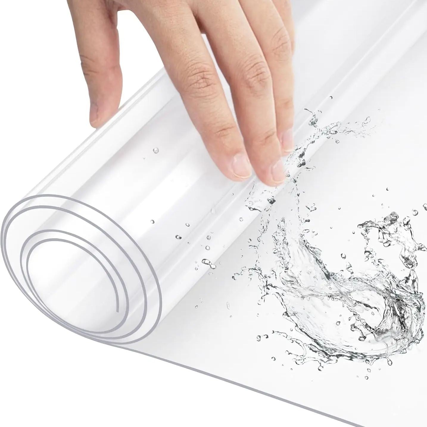 1.5mm Thick Clear Table Protector, Clear Table Cover Protector, Plastic Table Cover, Clear Desk Mat Desk Pad, Desk Protector Mat