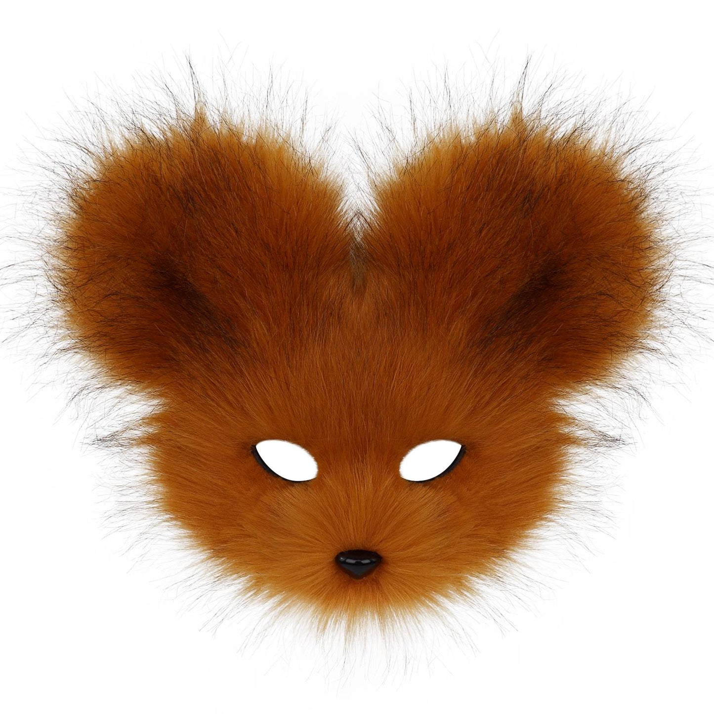 Faux Fur Animal Mouse Mask Plush Half Face for Masquerade Carnival Party Costume Accessories