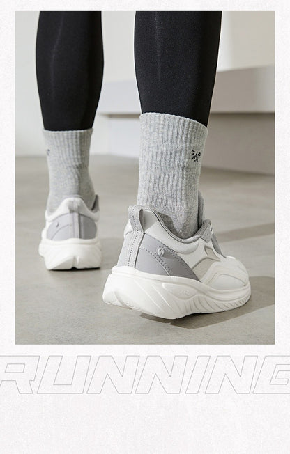 361 Degrees SoftFlow 3 Men's Running Shoes Autumn Leather Lightweight Shock-absorption Fitness Commuting Sneakers Male 672432232