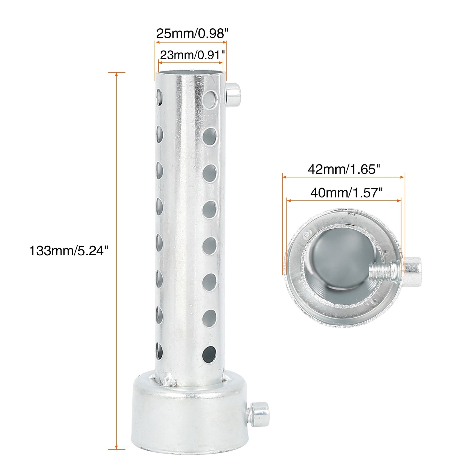 UXCELL Universal Motorcycle Exhaust DB Killer 35mm 42mm 45mm 48mm 60mm OD Muffler Baffle Insert Silver