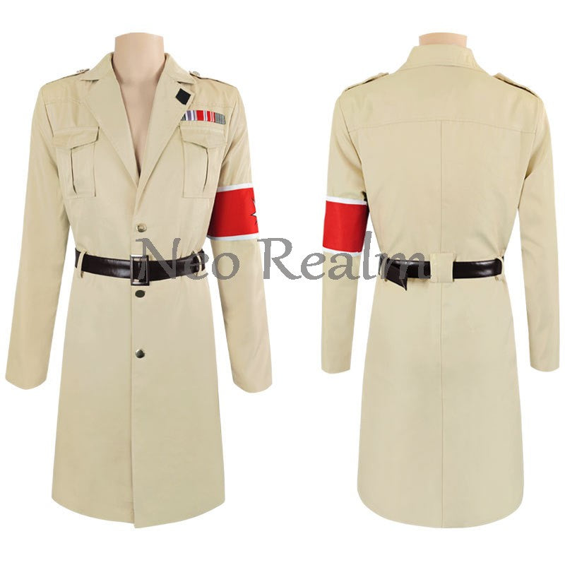 Anime Attack Final Season Freedom Mare Jacket Coat Cosplay Costume Halloween Carnival Outfit In Stock